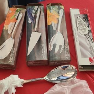Silver plated dining utensils